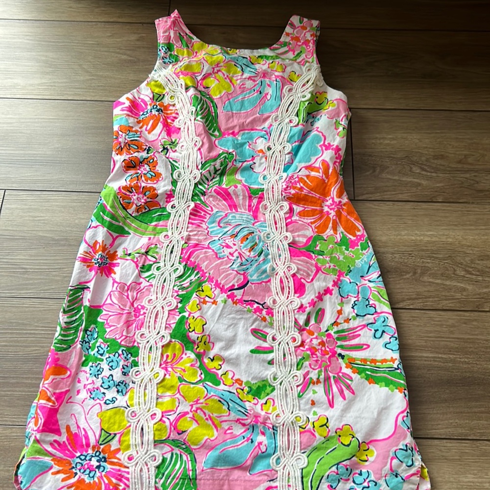 Lilly Pulitzer for Target Shift Mini Nosey Posie Sleveless Dress Size 8